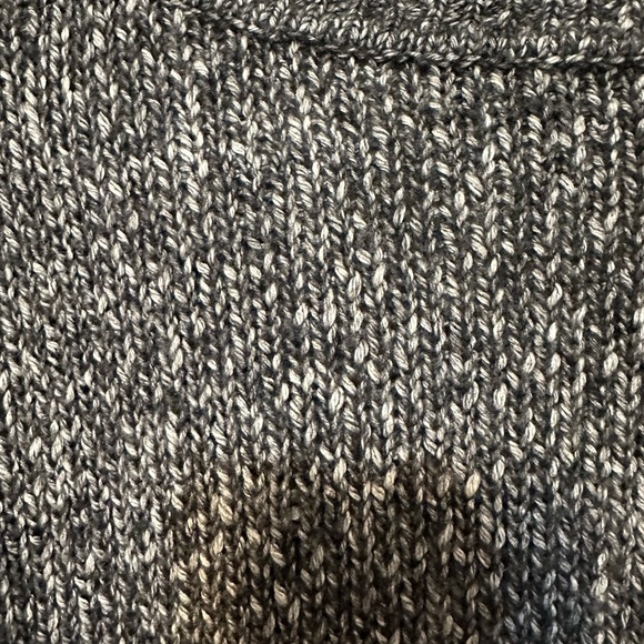 Theory Sweater Womens Medium‎ Black White Marled Cotton Wool Slouchy Minimal - Picture 4 of 5